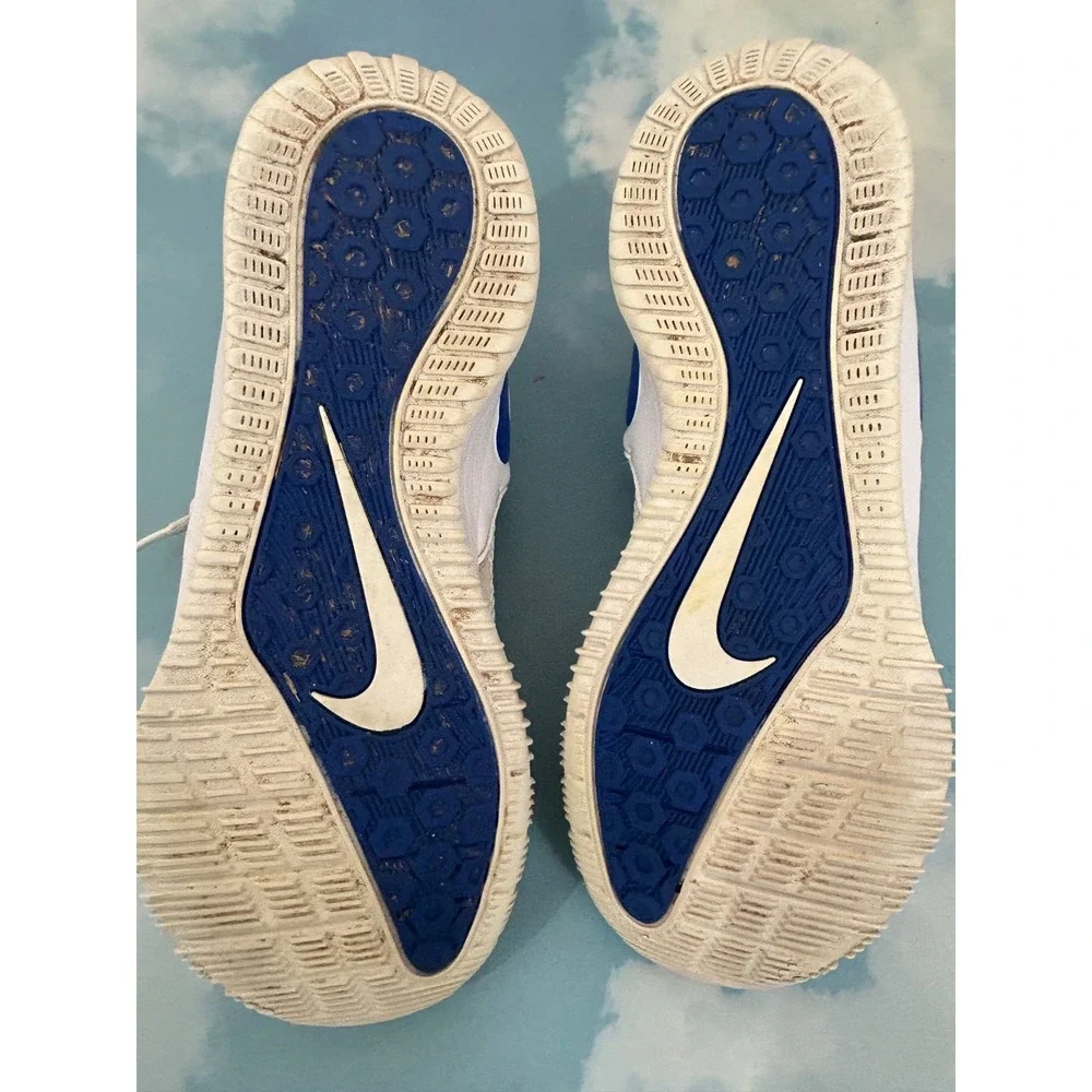 Nike Air Zoom Hyperace‎ 2 Women's Size 10 Sneakers White Blue Lace-Up Logo